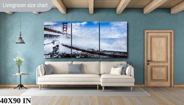 Golden Gate Bridge Wave Crash – San Francisco Coastal Photo - Image 8