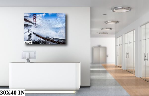 Golden Gate Bridge Wave Crash – San Francisco Coastal Photo - Image 9