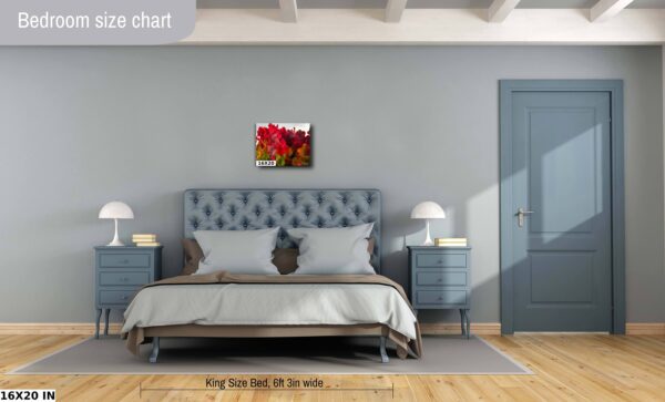 A bedroom with two nightstands and a bed.