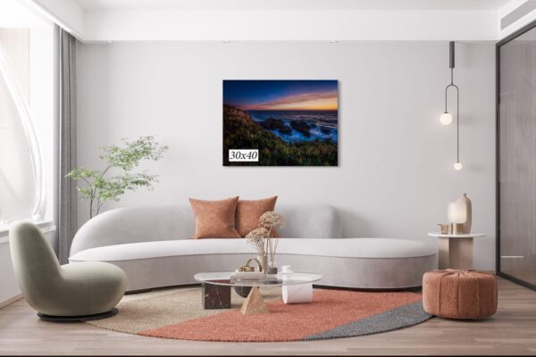 A living room with a couch and table