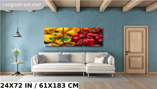 A couch with some pillows and a painting