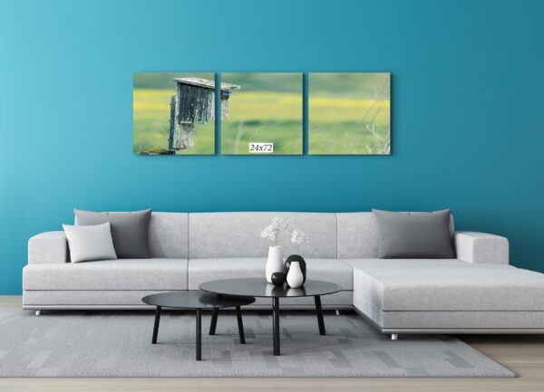 A living room with a couch and table