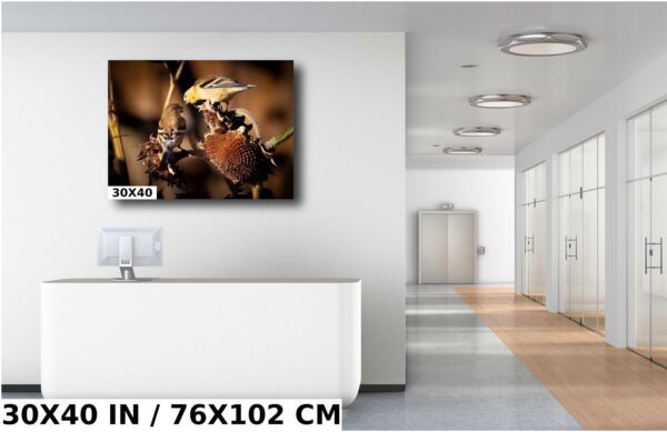 A picture of a room with a white wall and a large mirror.