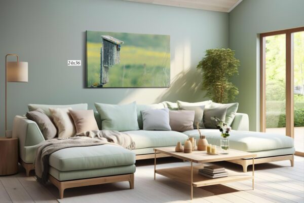 A living room with a couch and table