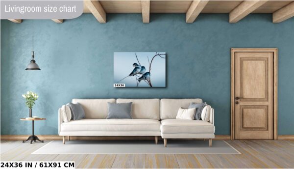 A living room with a couch and a television