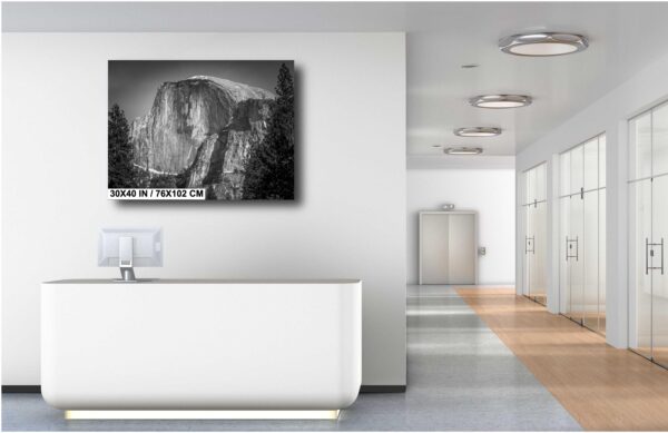 A bathroom with a large white tub and a picture hanging on the wall.