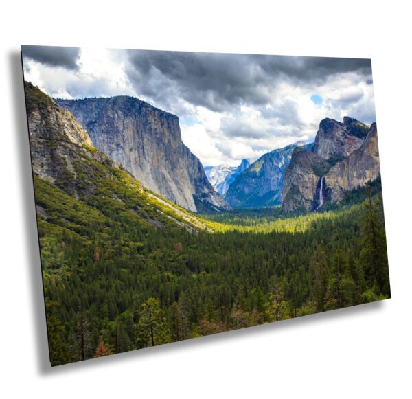 A view of mountains and trees in the distance.