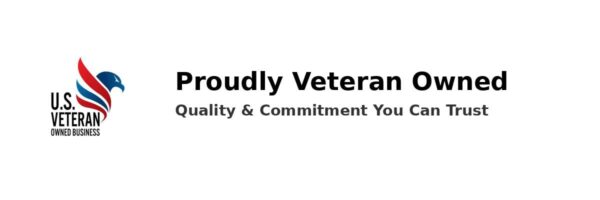 A logo of proudly veterans