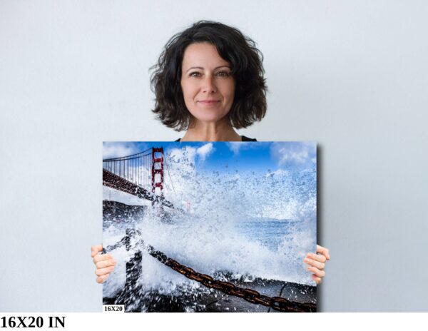 Golden Gate Bridge Wave Crash – San Francisco Coastal Photo - Image 11