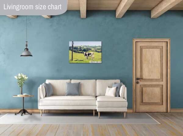 Sonoma County Wall Art – Curious Cow and Rolling Hills - Image 6