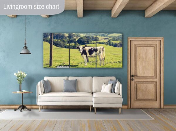 Sonoma County Wall Art – Curious Cow and Rolling Hills - Image 7